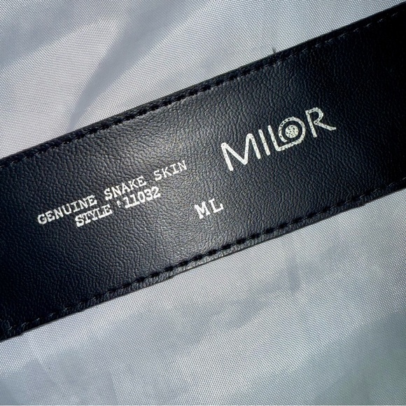 Rare Vintage Multicolor Genuine Snakeskin Belt Ladies M/L Red Green Black ‘80-90 - Picture 8 of 12